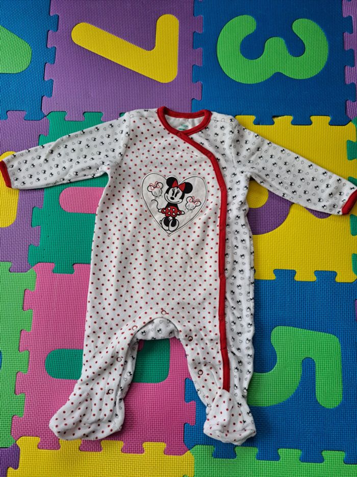 Pyjama velours Orchestra Minnie 12m