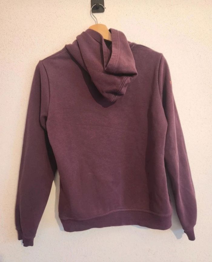 Sweat à capuche Decathlon Rugby – violet prune – Taille S – Très bon état - photo numéro 4