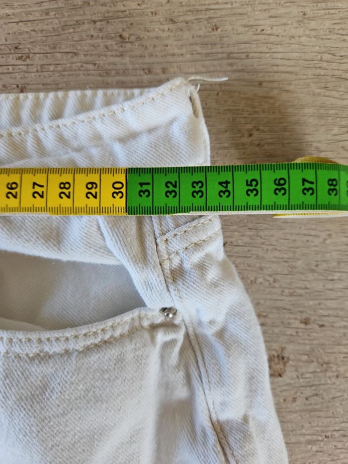 Pantalon blanc cassé, coupe droite, large, Shein, XS - photo numéro 8