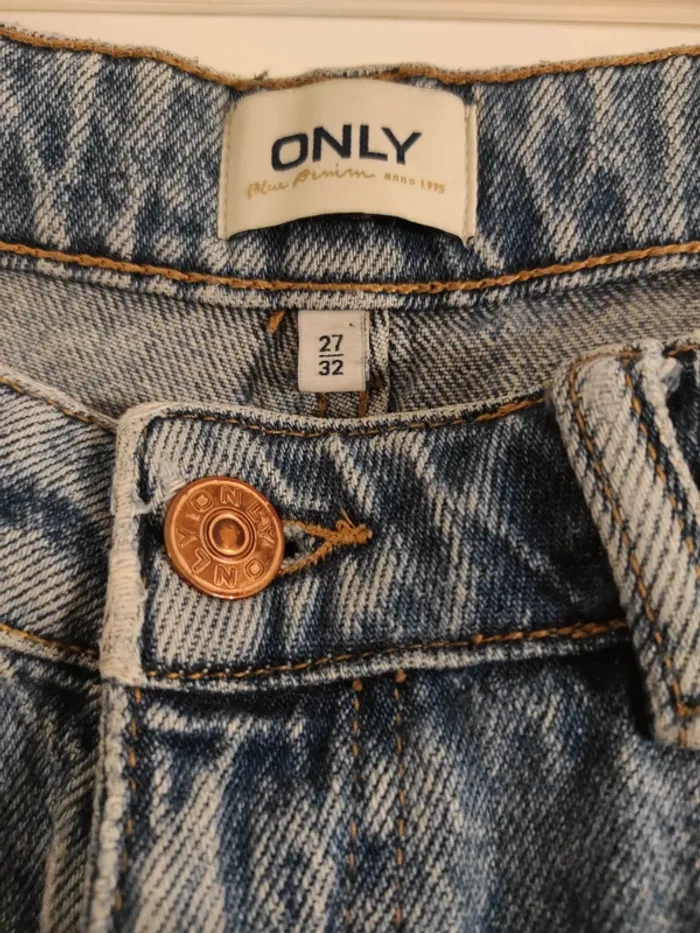 Jeans bleu droit only taille 27 - photo numéro 2