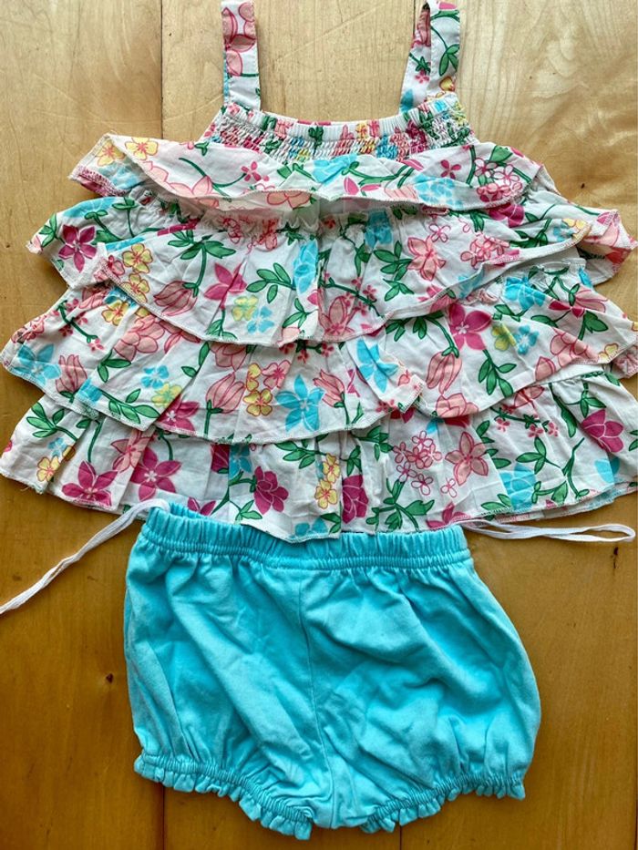Ensemble débardeur short - 6 mois - photo numéro 3