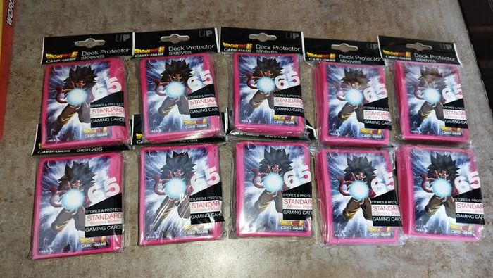 Lot 650 Sleeve Ultra Pro Dragon Ball GT Super Goku SS4 SSj4 rangement carte card