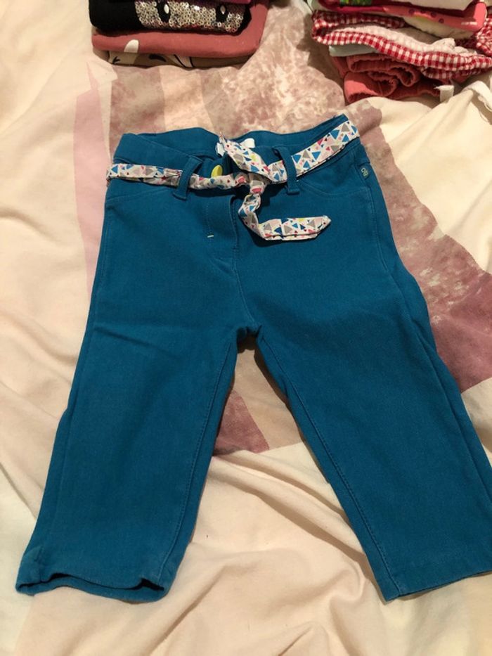 Lot pantalons bébé fille 12 mois - photo numéro 3