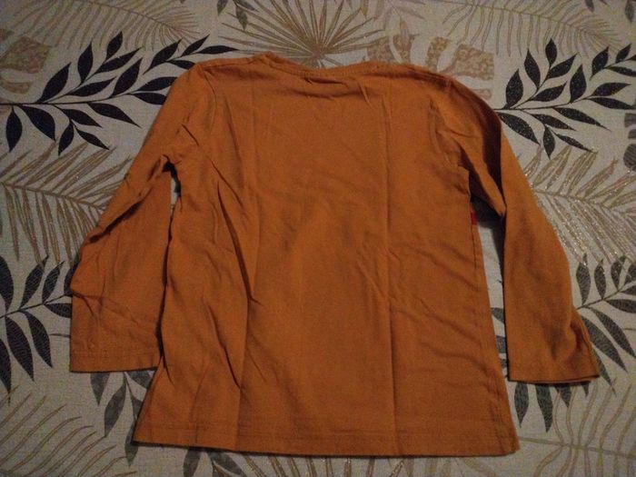 Tee shirt manche longue Brooklyn jaune moutardes 8 ans - photo numéro 2