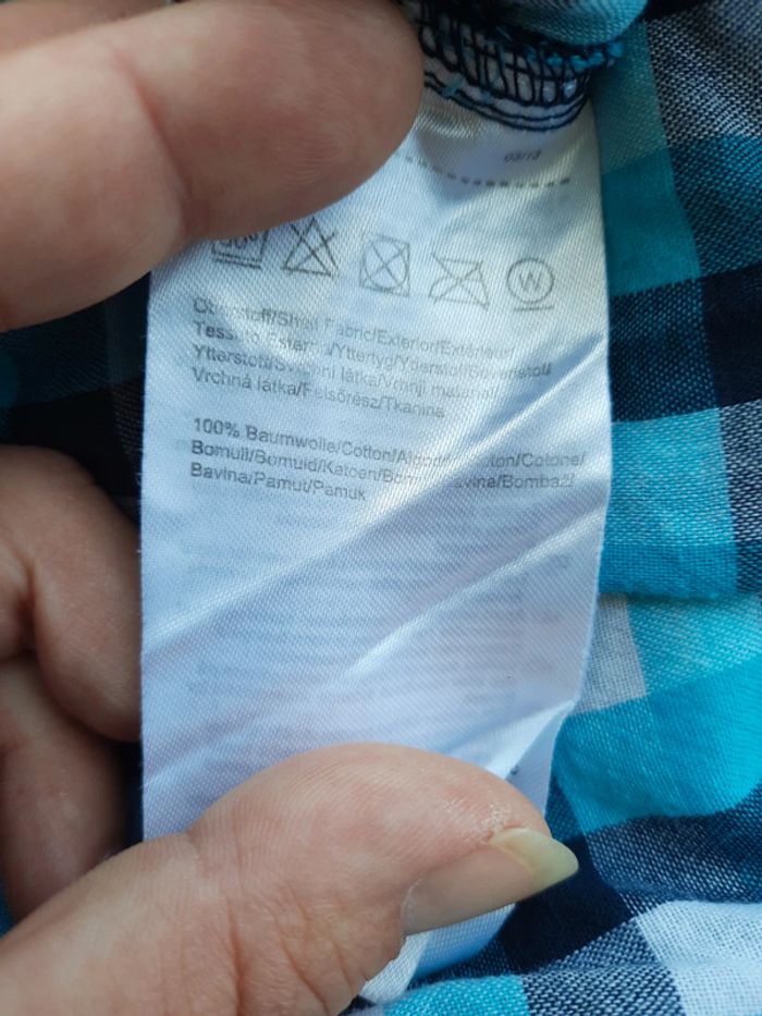Chemise dégradée de bleu Taille 38/40 - photo numéro 6