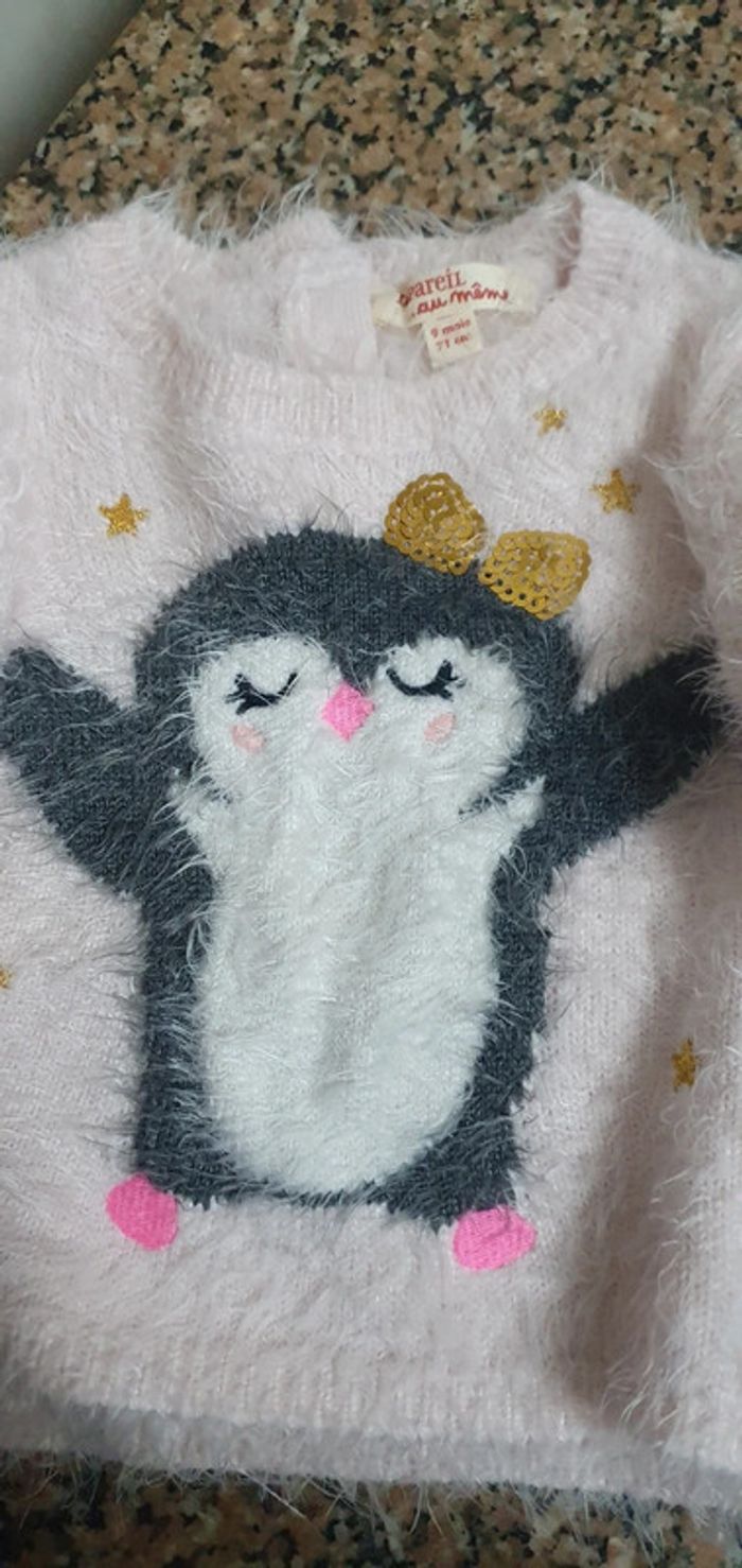 Camisola rosa 9 meses dpam - photo numéro 2