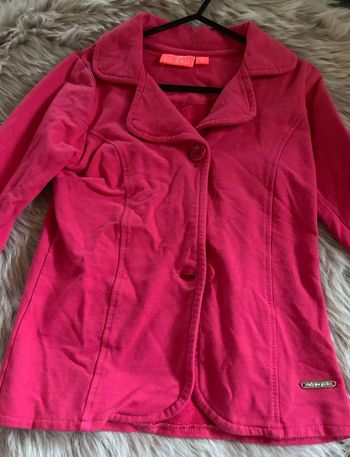 Jolie veste rouge délavé à boutons Knot So Bad 6 ans