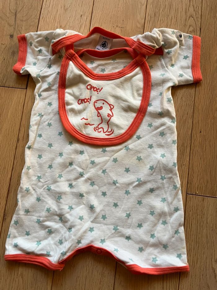 Combishort 3 mois petit bateau neuf pyjama court