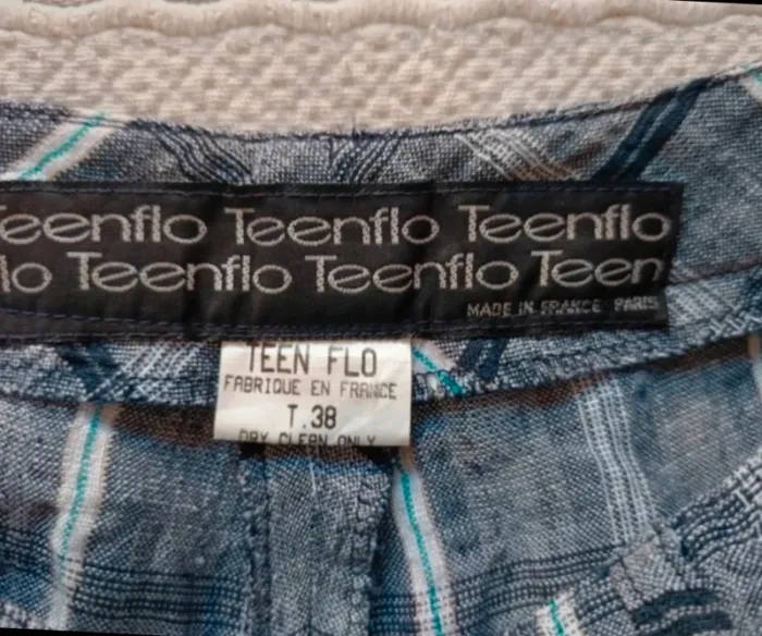 Pantalon Teenflo vintage neuf, jamais porté, taille haute, 70% lin - photo numéro 8