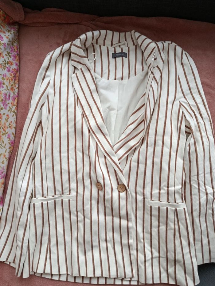 Veste rayée 40