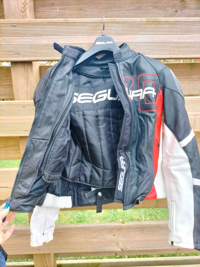 Blouson moto femme Segura T1 en cuir - photo numéro 6