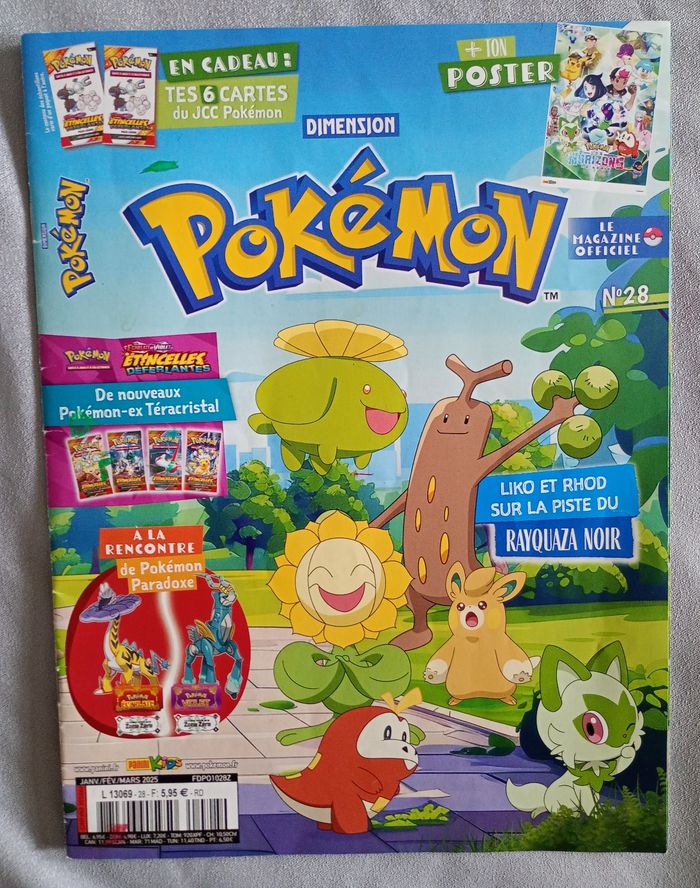 Carte pokémon Jumbo Victini 208 + 1 magazine avec 1 petit poster dedans. Fr - photo numéro 5