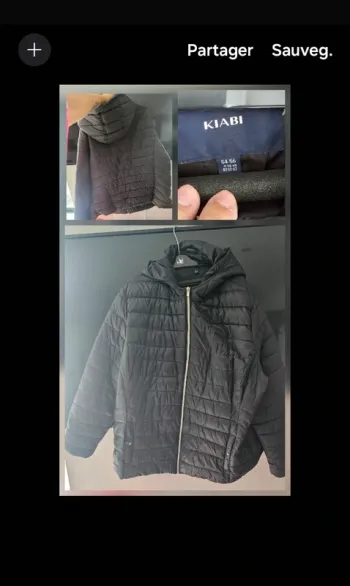 Veste matelassée femme grande taille 54 56