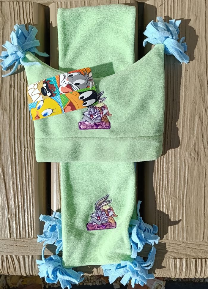 Ensemble bonnet et écharpe en polaire douce - photo numéro 3