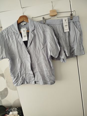 Pyjama bleu gris etam