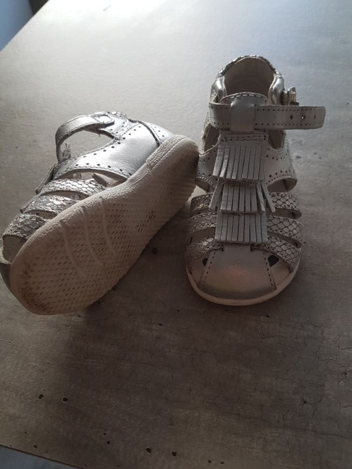 Chaussures été fille vert baudet - photo numéro 2