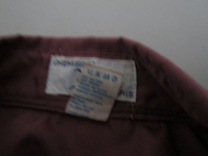 chemise vintage bordeaux js paris made in France🌸 - photo numéro 8