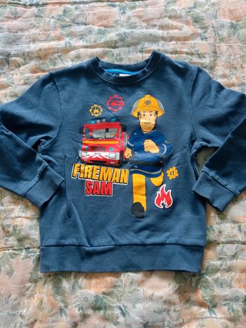 Pull sam pompier 5 6 ans