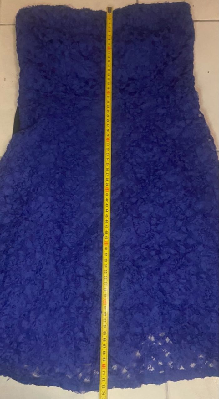 Robe bustier »Morgan »bleu et noire - photo numéro 6