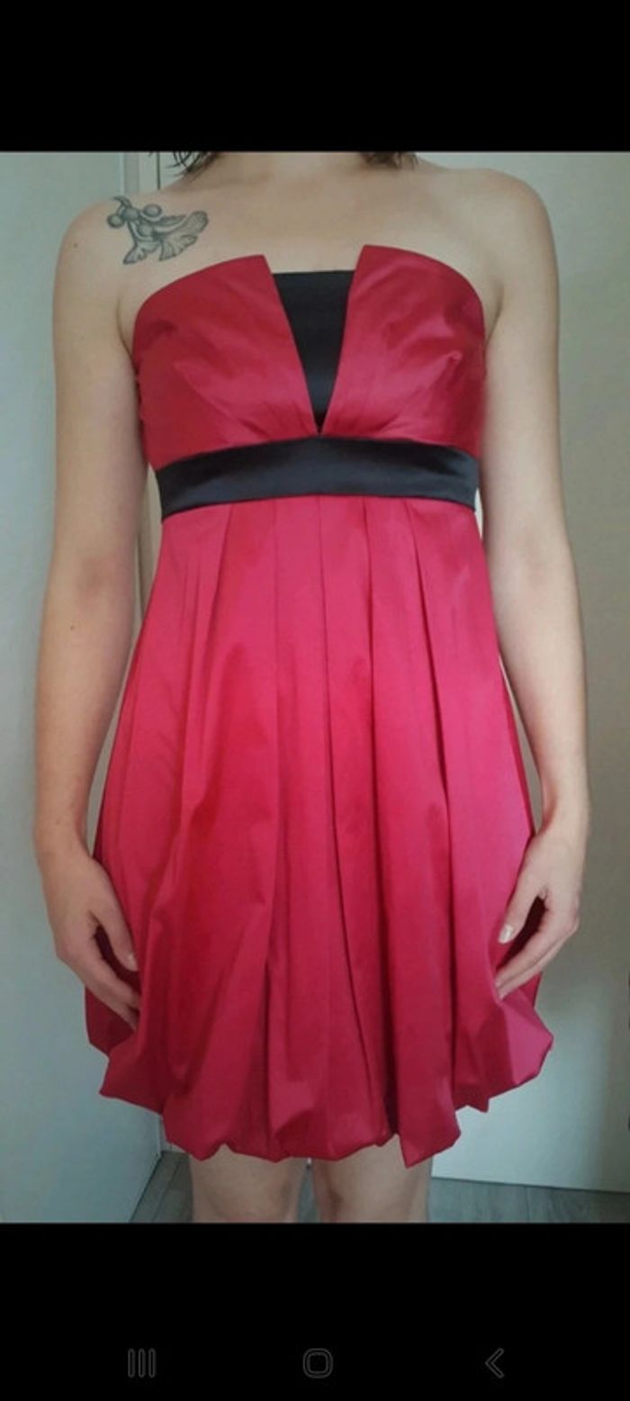 Robe de soirée rose fushia