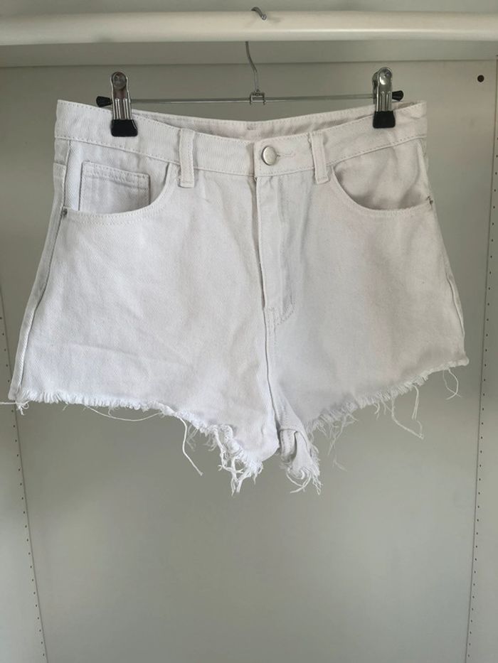 Short en jean blanc Shein