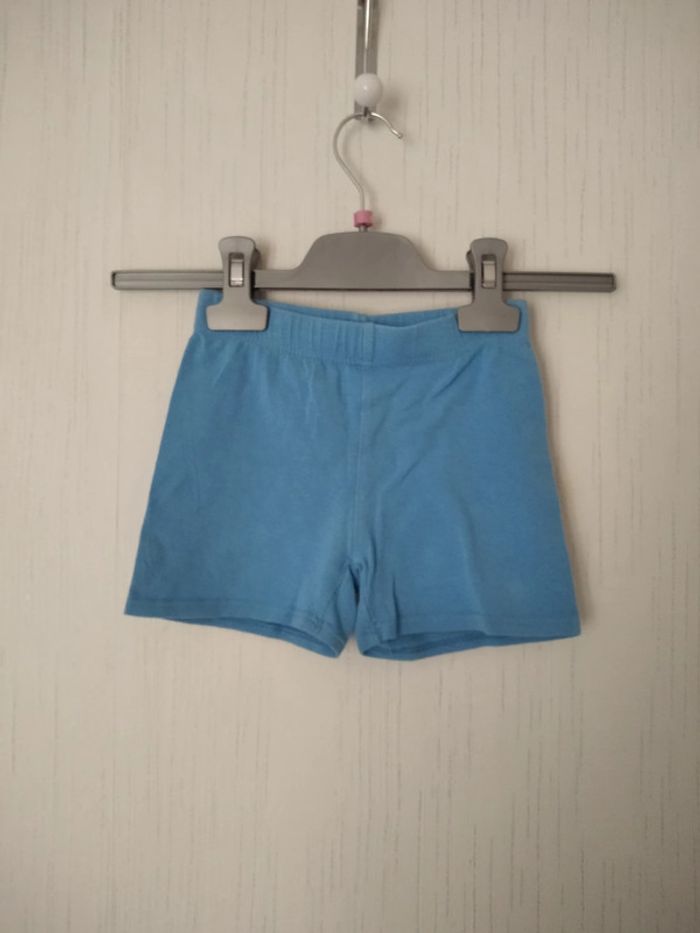 short bleu 6 ans