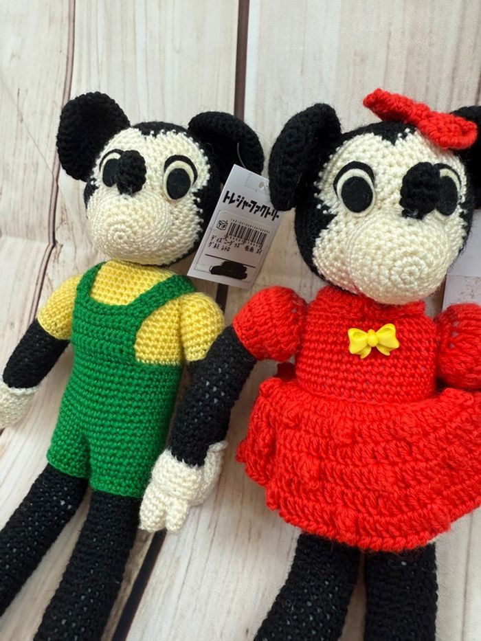 Peluches Disney Vintage import Japon Mickey & Minnie - photo numéro 4