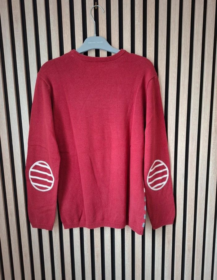 Pull coton rouge foncé 14 ans VertBaudet - photo numéro 2