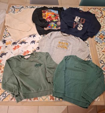 Lot 7 pulls garçon 4 ans