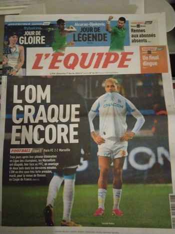 L equipe 1 er février 2026