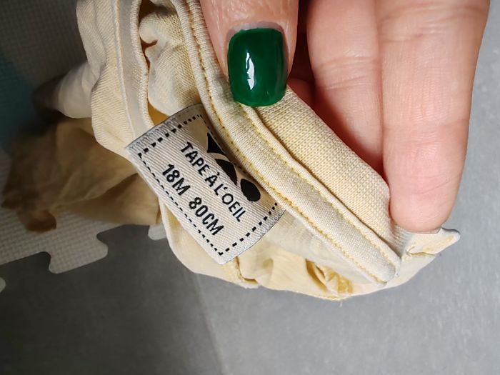 T-shirt Tape à l'œil jaune 18m - photo numéro 2