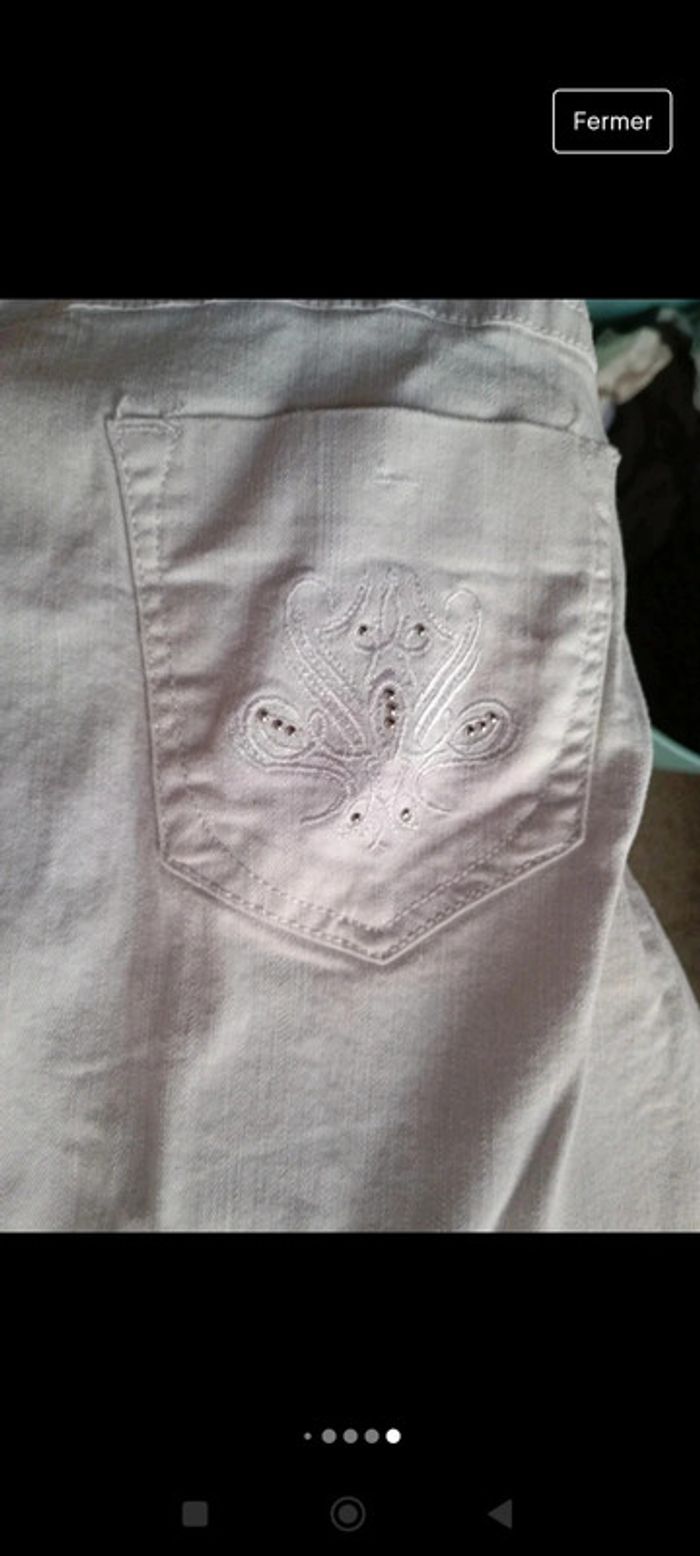 Pantalon blanc 40 - photo numéro 8