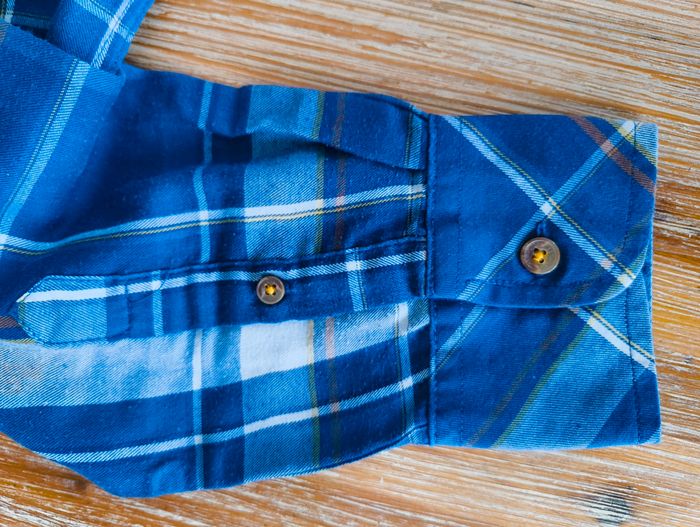 Chemise Garçon Complices Jeans 10 ans Carreaux Bleus / Bûcheron Vintage - photo numéro 7