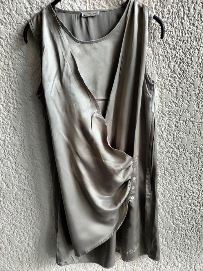 Robe en satin avec gilet les petites bombes - photo numéro 3