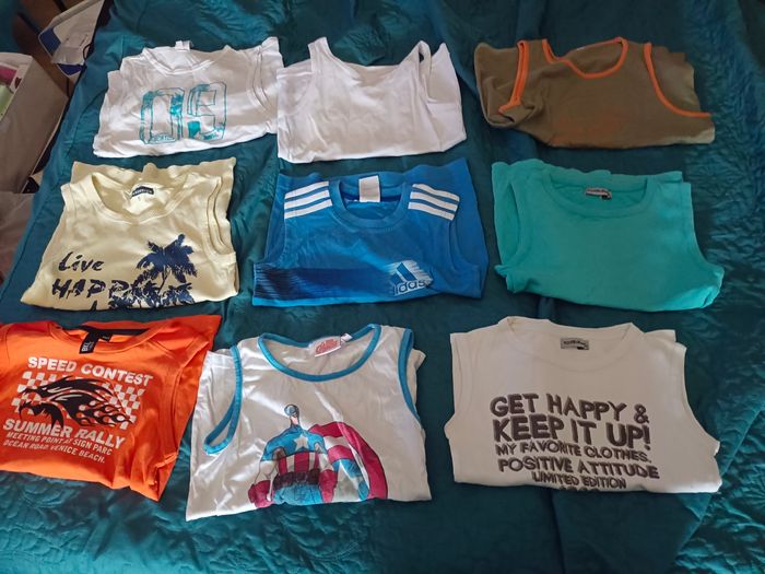 Lot de 9 débardeur garçon 8 ans