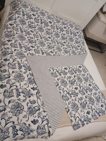 Jolie parure de lit (housse de couette + taie d'oreiller) une personne