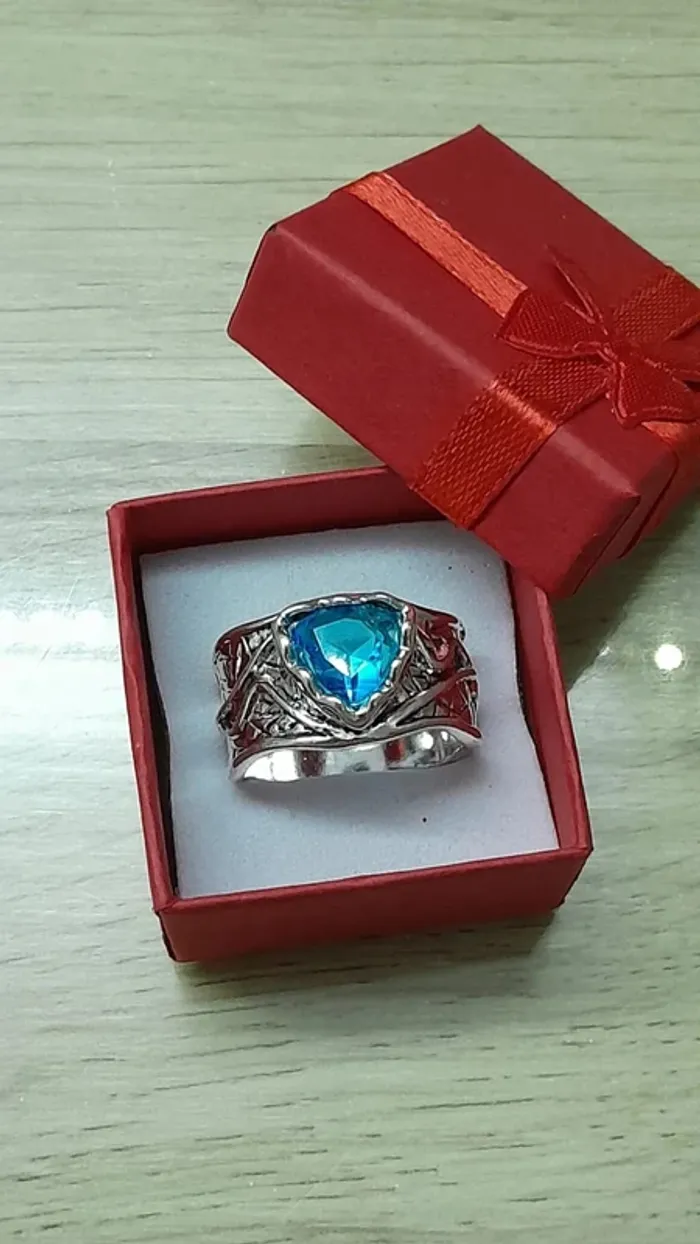 Bague Boho unisexe plaquée argent, taille 60 - photo numéro 2