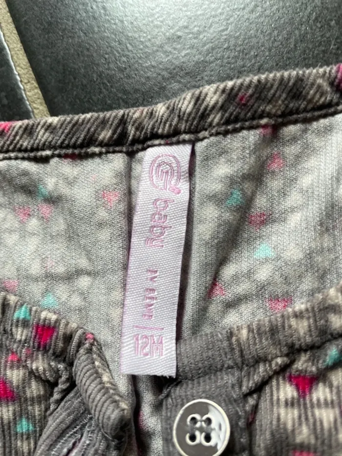 Robe tunique velours 12 mois - photo numéro 4