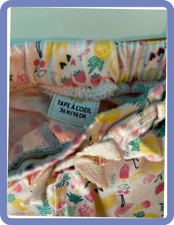 Jolie short 3 ans tape à l’œil - photo numéro 3