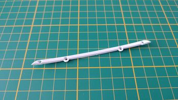 Plaque de fixation des charnières 94C pièce Porsche 911 Carrera RS 2.7 1/8 1/8ème Altaya #B37