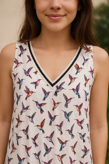 Tunique / robe Lili & Lala – Motif colibris – Taille M