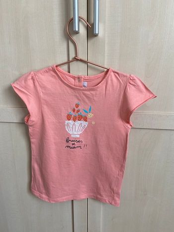 T-shirt rose 3 ans Cadet Rousselle en partait état