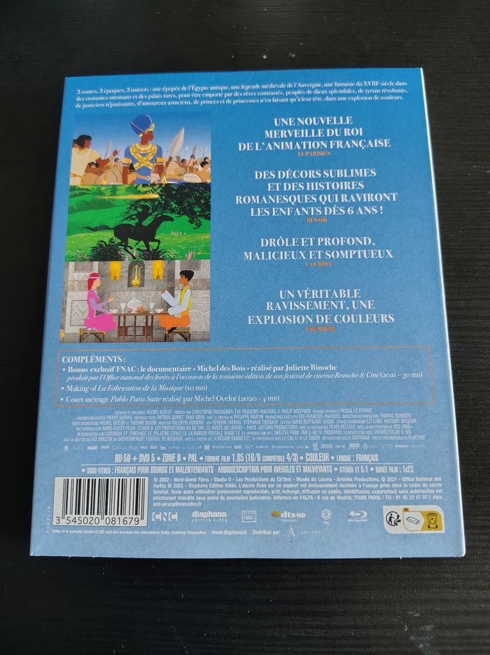 Blu Ray Le Pharaon, le Sauvage et la Princesse : Edition FNAC (Michel Ocelot) - photo numéro 2