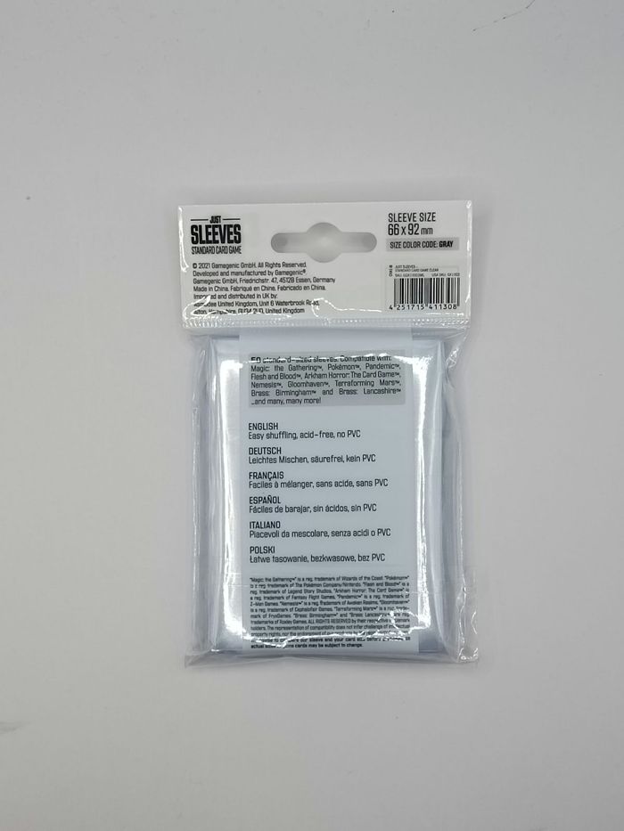 Just Sleeves - Standard Card Size Sleeves 66x92 - photo numéro 2