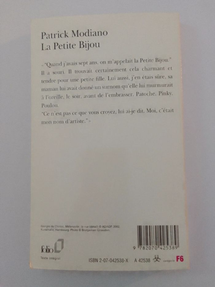 Patrick Modiano - La Petite Bijou - photo numéro 2
