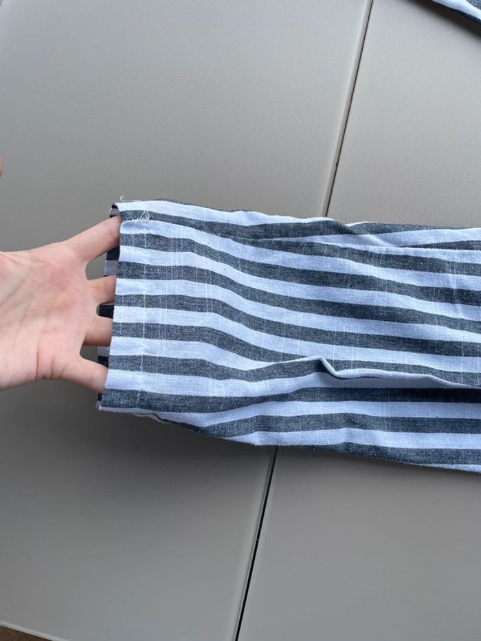 Pantalon rayé en lin - photo numéro 2