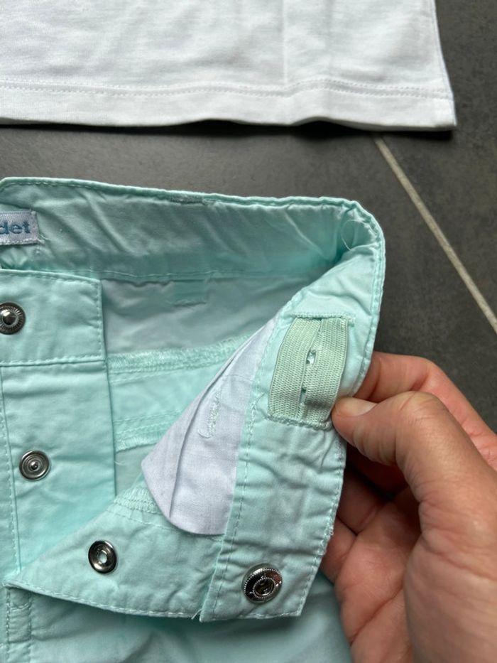 Ensemble 2 articles: t-shirt imitation polo et bermuda été Verbaudet bébé garçon - photo numéro 13