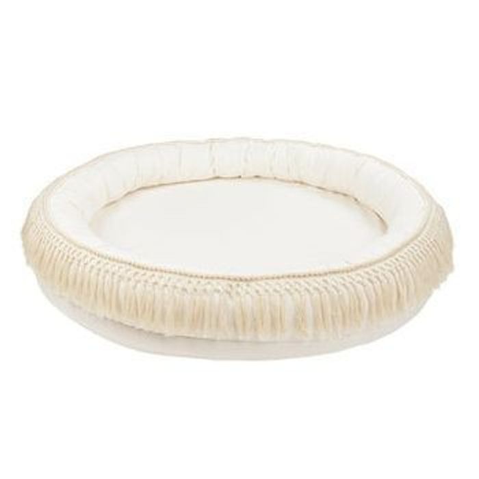 Tapis rond de jeu Boho vanilla 110cm En excellent état comme neuf - photo numéro 2