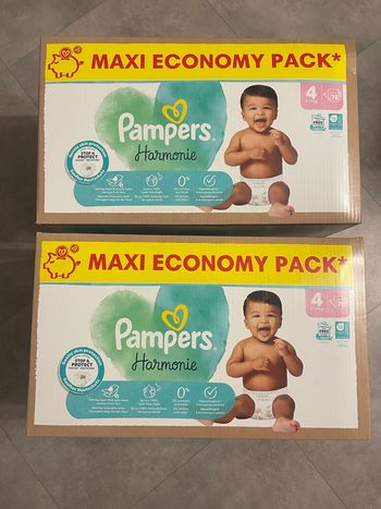 156 couches Pampers harmonie 4 remise 25% code amour25