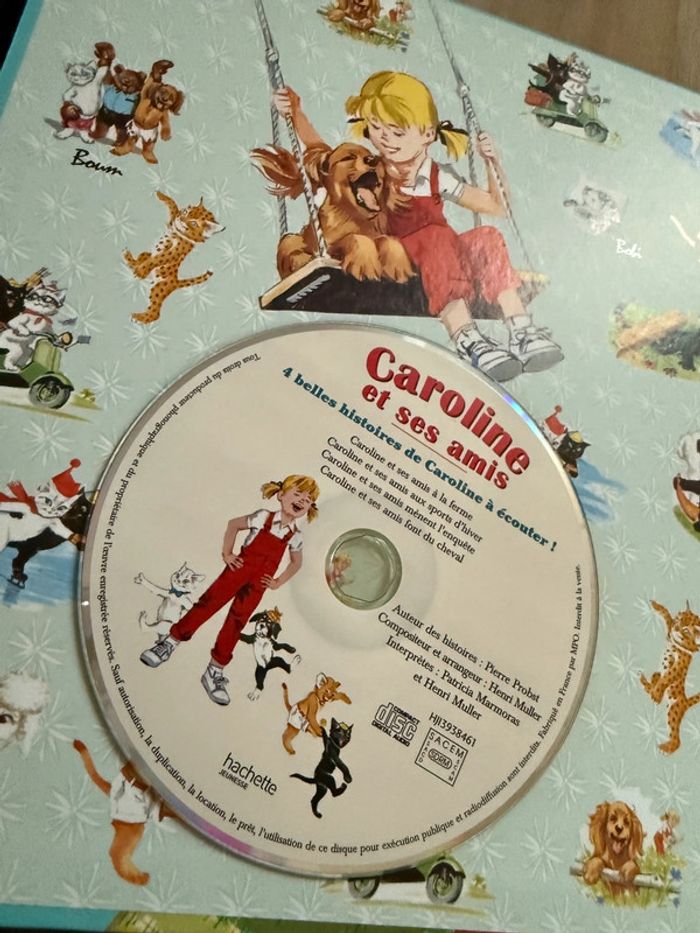 Livre + CD Caroline et ses amis les plus belles histoires à lire et à écouter album - photo numéro 2
